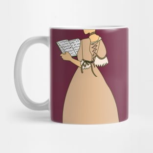 girl reading Mug